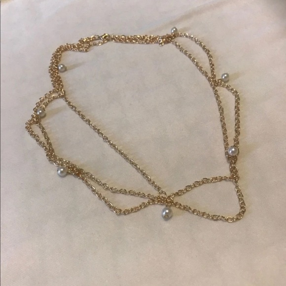 Faux Pearl Decor Chain Hair Band - Picture 9 of 12